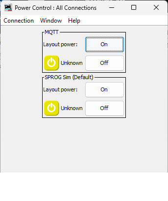 MQTT Power Control Window