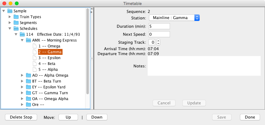 Timetable Editor