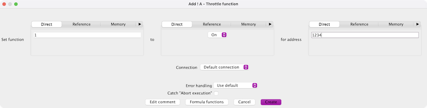 Chapter 5 throttle function