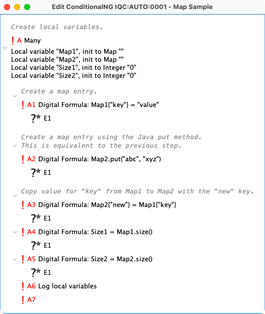 Chapter 8 local variable map sample