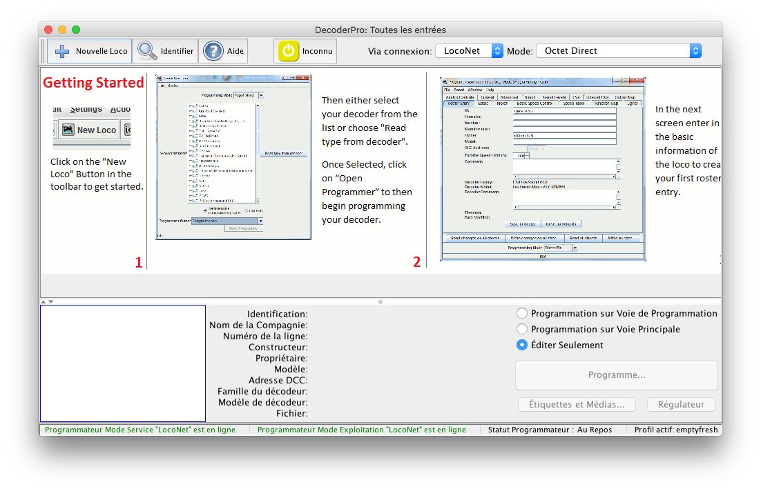 DecoderPro 5 welcome screen