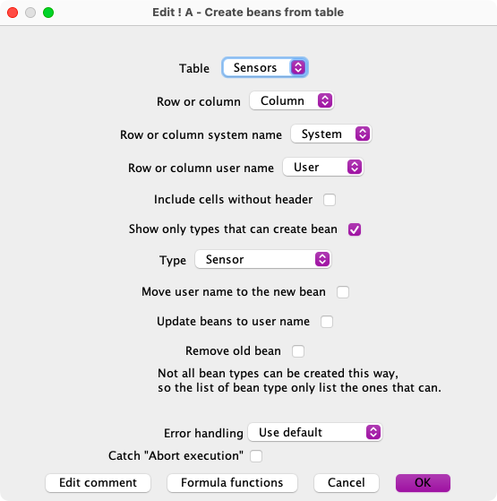 Chapter 11 create beans from table