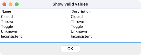 Chapter 7 show valid values