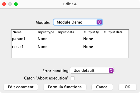Chapter 10 parameters window