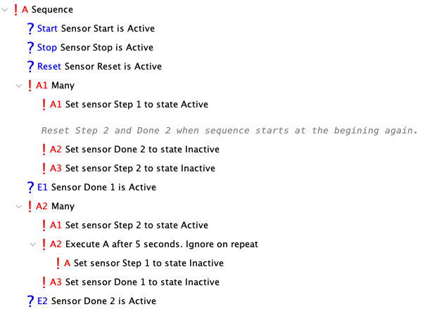 Chapter 5 sequence action