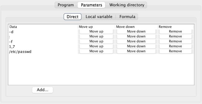 Chapter 5 execute program parameters