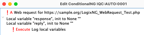 web request execute