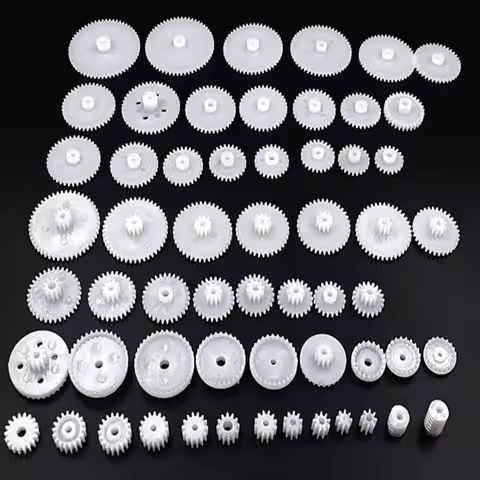 Sac d'engrenage de réduction de roues dentées, engrenages WSFS, plastique, toutes technologies, pièces de robot, accessoires de moteur de bricolage, 58 pièces, ensemble, offre spéciale, 0.5
