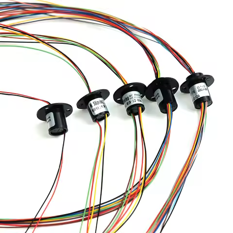 Anneau coulissant Micro rotatif 2/4//6/8/12/18 canaux, diamètre 2A 12.5mm pour modèle de pelle RC, bricolage, anneaux de collecteur électrique à cardan PTZ